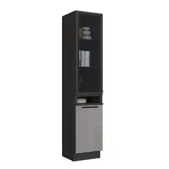 HOME MOBILI - Mueble Despensa Titanio 2P Vidrio