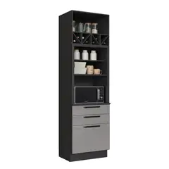 HOME MOBILI - Mueble Torre de Horno Titanio 1P 3C