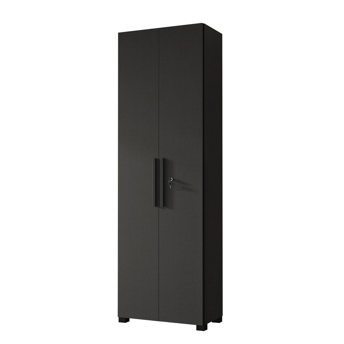 HOME MOBILI - Despensa 2 Puertas Murano Negro Home Mobili