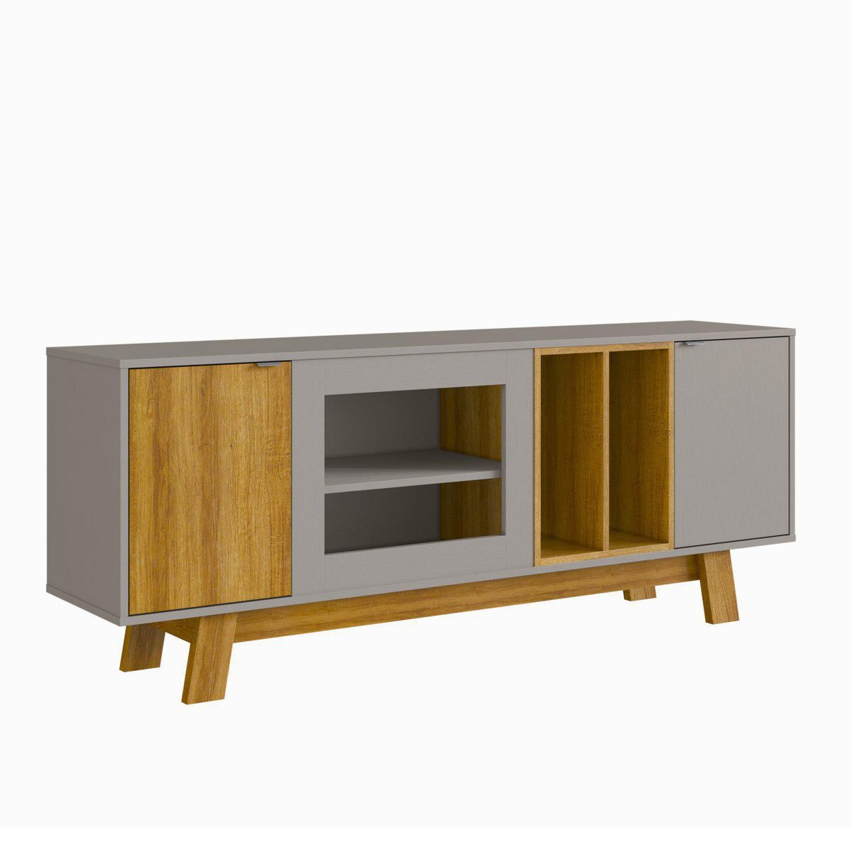 BE DESIGN - Rack TV 65 " Nordico Gris miel 162x64x36 cm