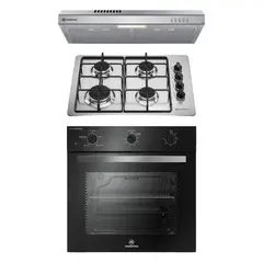 MADEMSA - Combo Horno + Campana + Encimera OM6TB-KM4GX-DM6SS