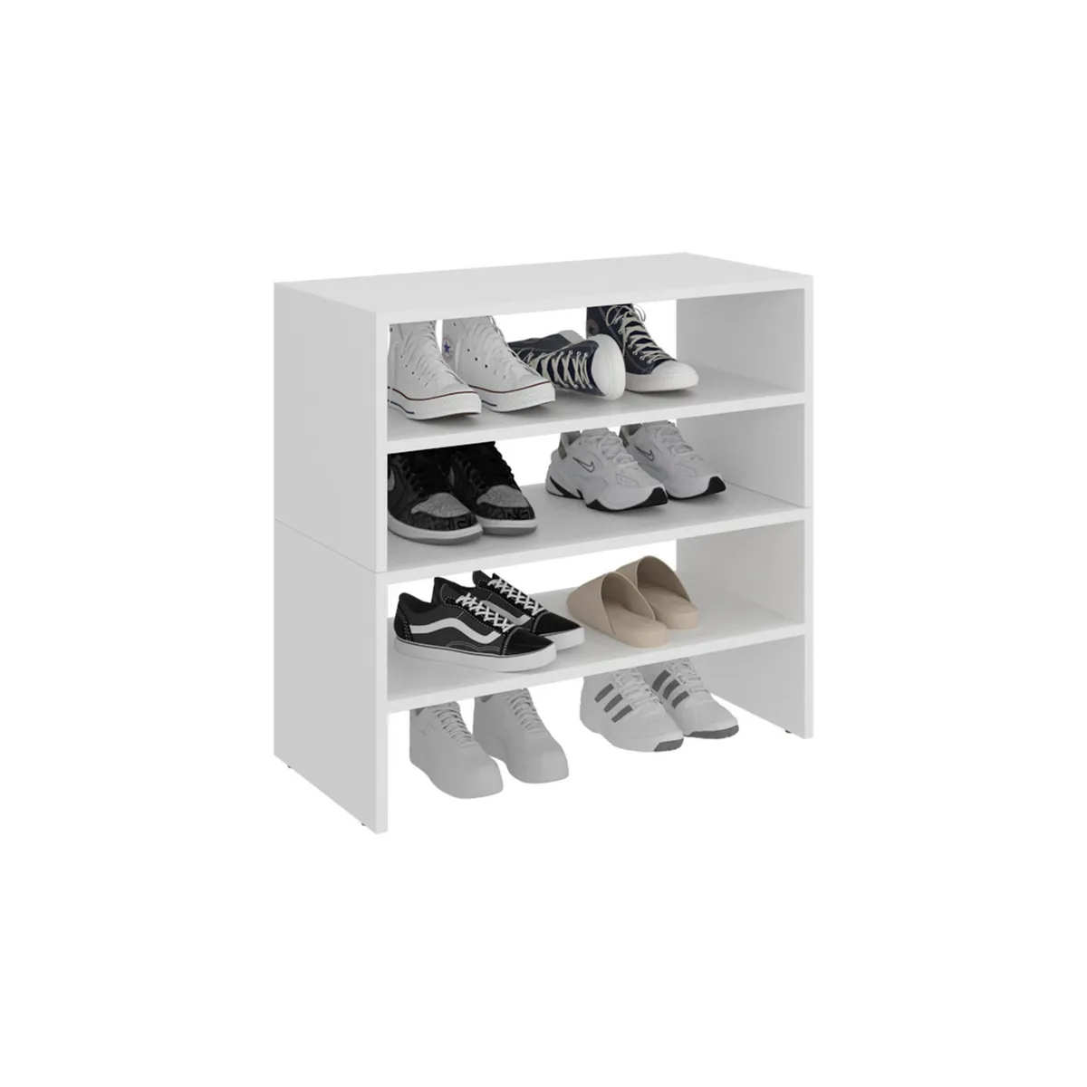 TUHOME - Zapatero MDP 4 Nivel(es) 72x69.2x34.1 cm Blanco