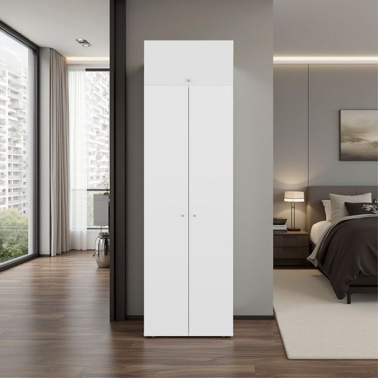 Clóset 3 Puerta(s) 7 Repisa(s) 180x200x40.2 cm Blanco