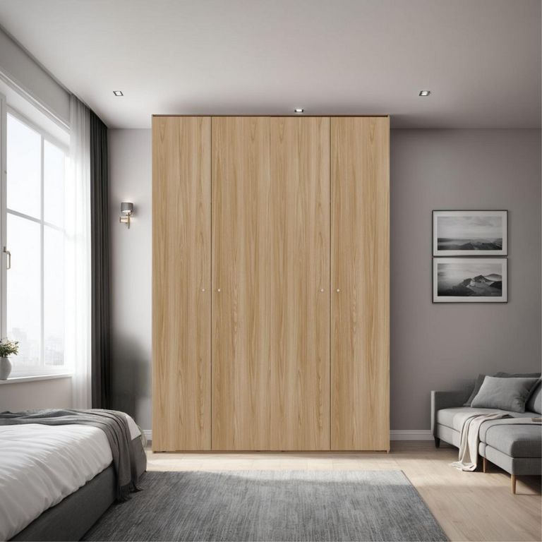 Clóset 4 Puerta(s) 6 Repisa(s) 120x200x40.2 cm Beige