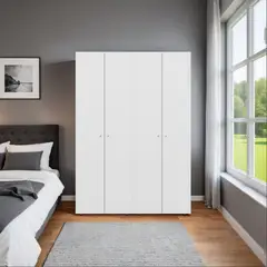 TUHOME - Clóset 4 Puerta(s) 1 Repisa(s) 60x200x40.2 cm Blanco