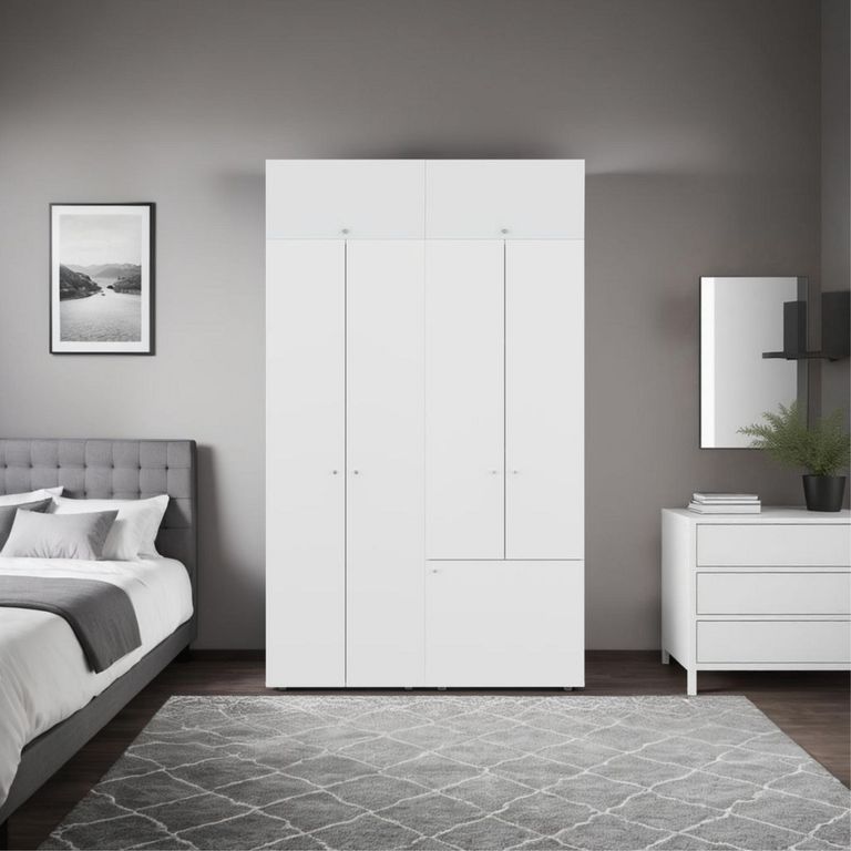 Clóset 7 Puerta(s) 6 Repisa(s) 120x170x40.2 cm Blanco