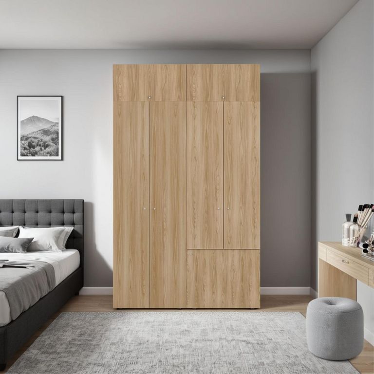 Clóset 7 Puerta(s) 6 Repisa(s) 120x170x40.2 cm Beige