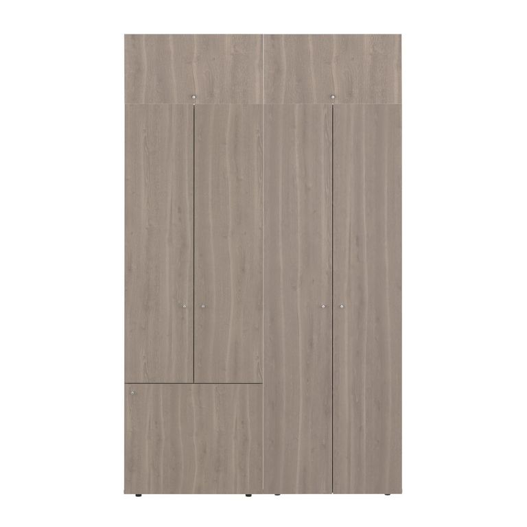 Clóset 7 Puerta(s) 4 Repisa(s) 120x170x40.2 cm Café