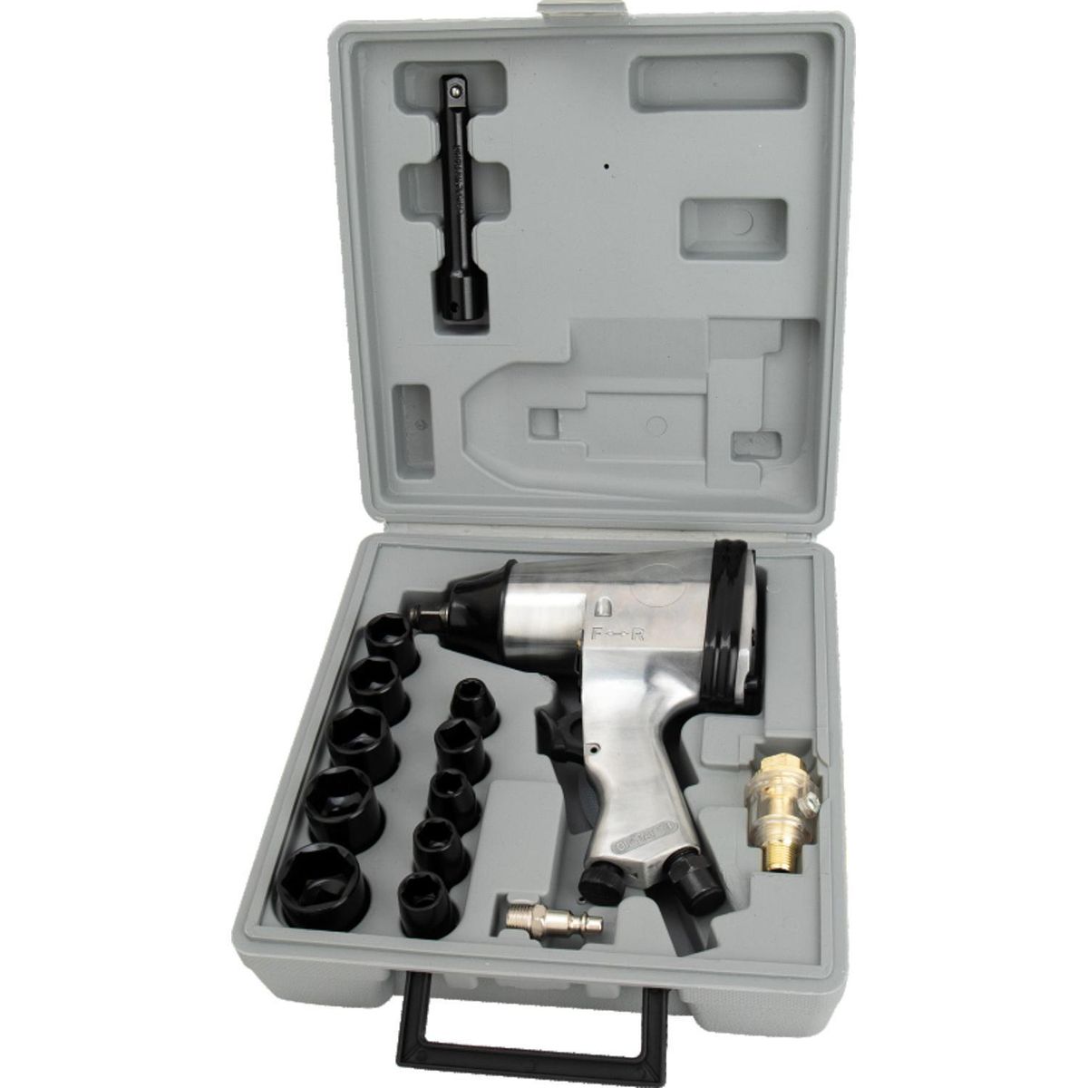 GENERICO - Kit pistola neumatica 1/2" 312nm con 17pcs