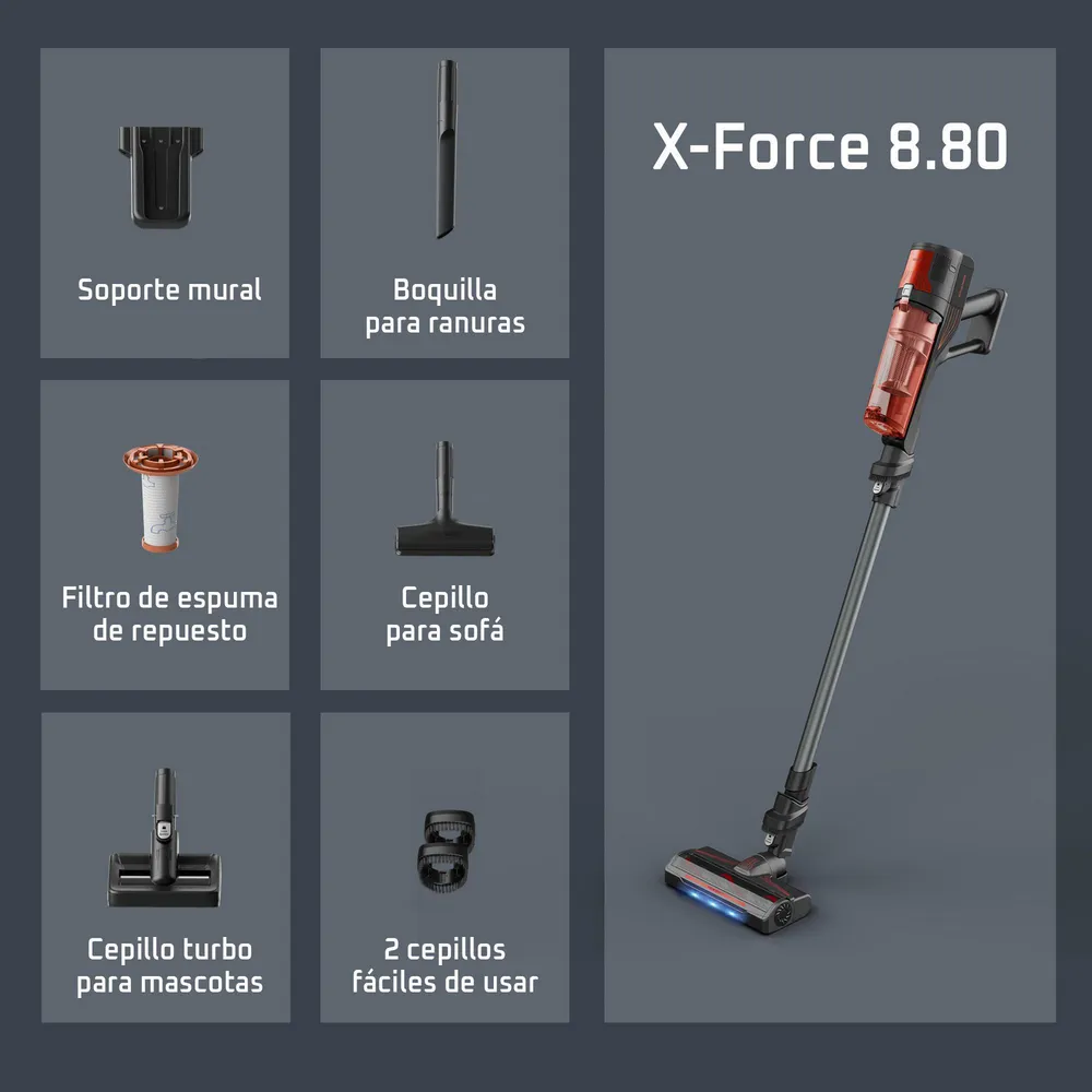 Rowenta X-Force 8.80 Animal RH1871E0 Negro, foto 7