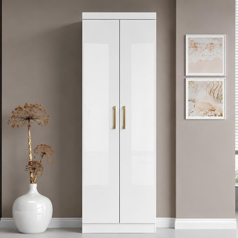 Clóset Multiuso 2 Puerta(s) 4 Repisa(s) 60x182.5x36.8 cm Blanco