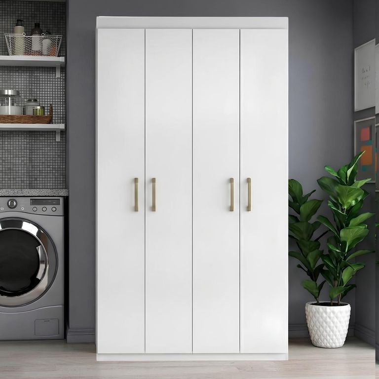 Clóset Multiuso 4 Puerta(s) 6 Repisa(s) 102.6x182.5x37 cm Blanco