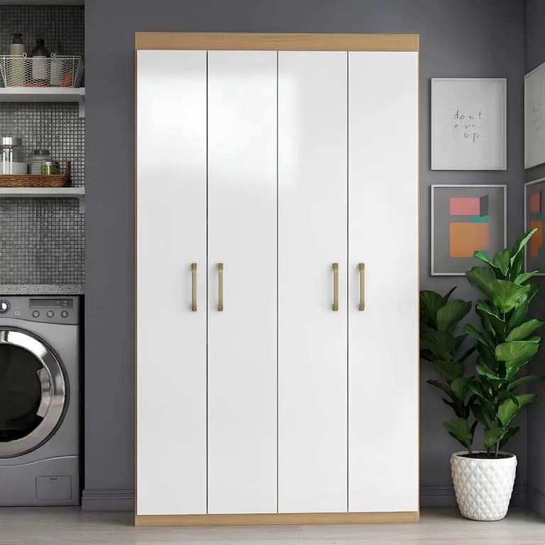 Clóset Multiuso 4 Puerta(s) 6 Repisa(s) 102.6x182.5x37 cm Atacama/Off White