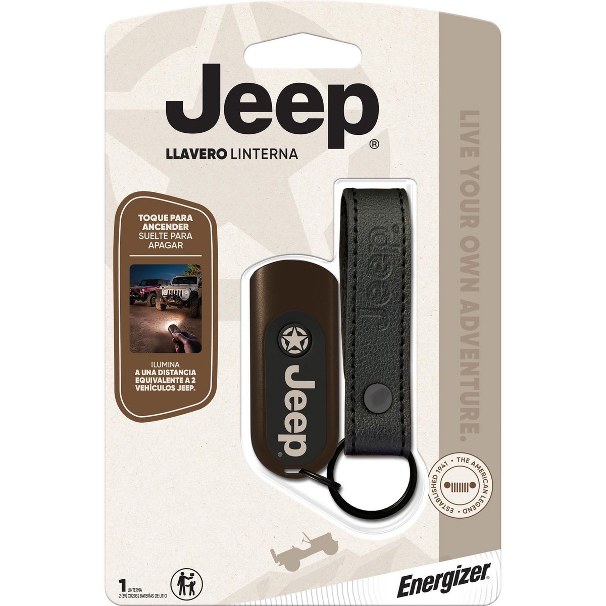 JEEP - Linterna llavero jeep