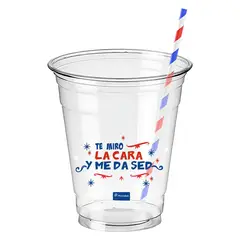 BIG PARTY - Set 6 Vasos de Plástico 480 ml Tricolor