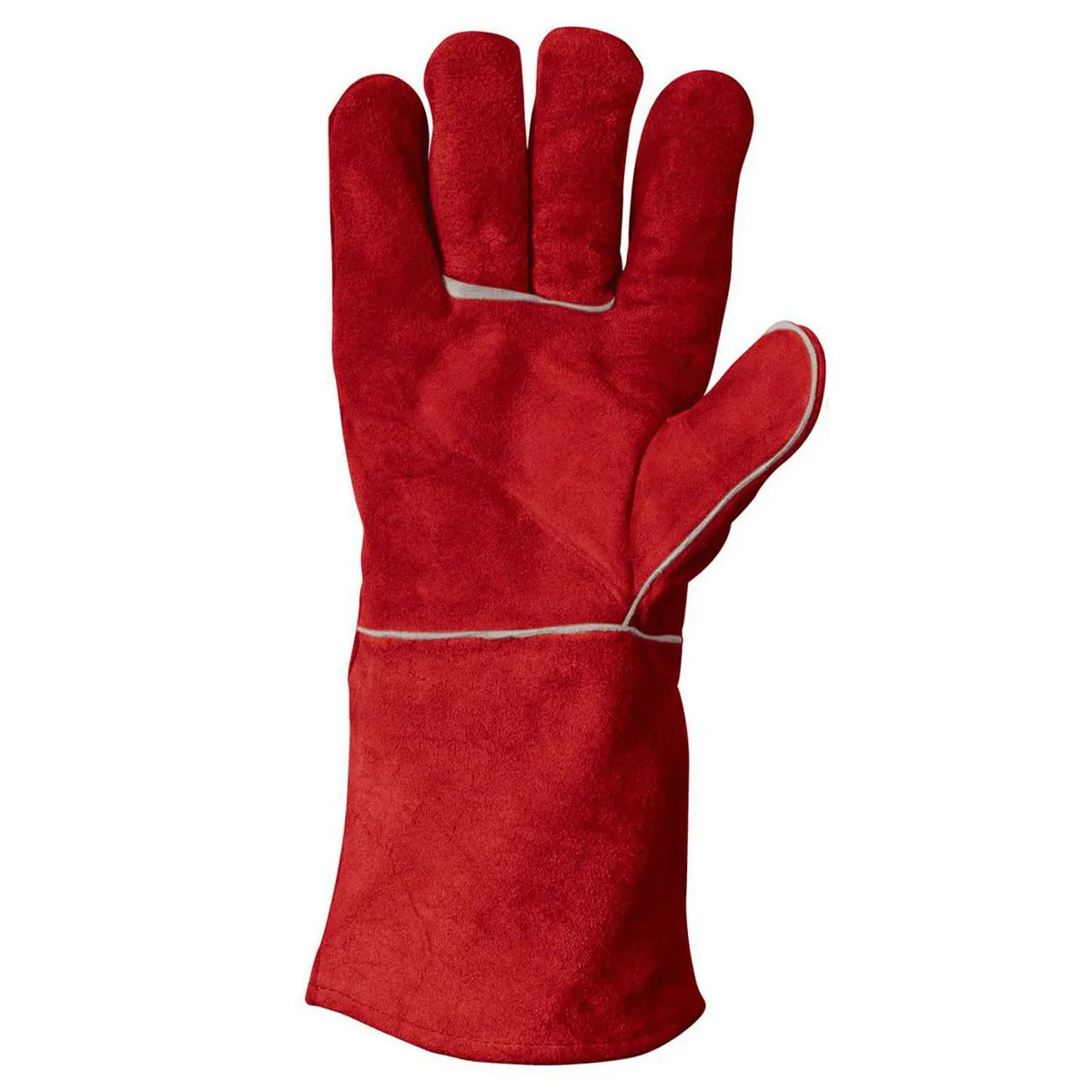 Guante Soldador de Cuero Talla única Rojo, marca ACTIVEX - Foto 2