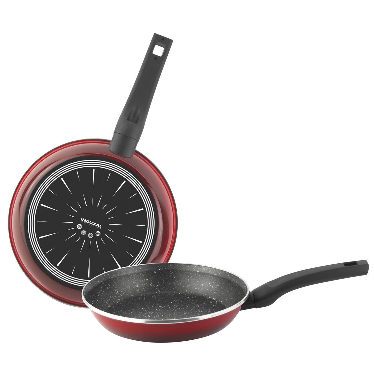 MAGEFESA - Set 2 Sartenes 18/24 cm Acero Rojo