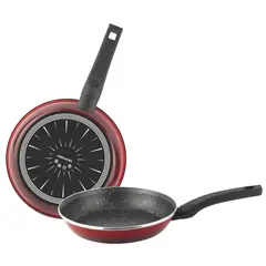 MAGEFESA - Set 2 Sartenes 18/24 cm Acero Rojo