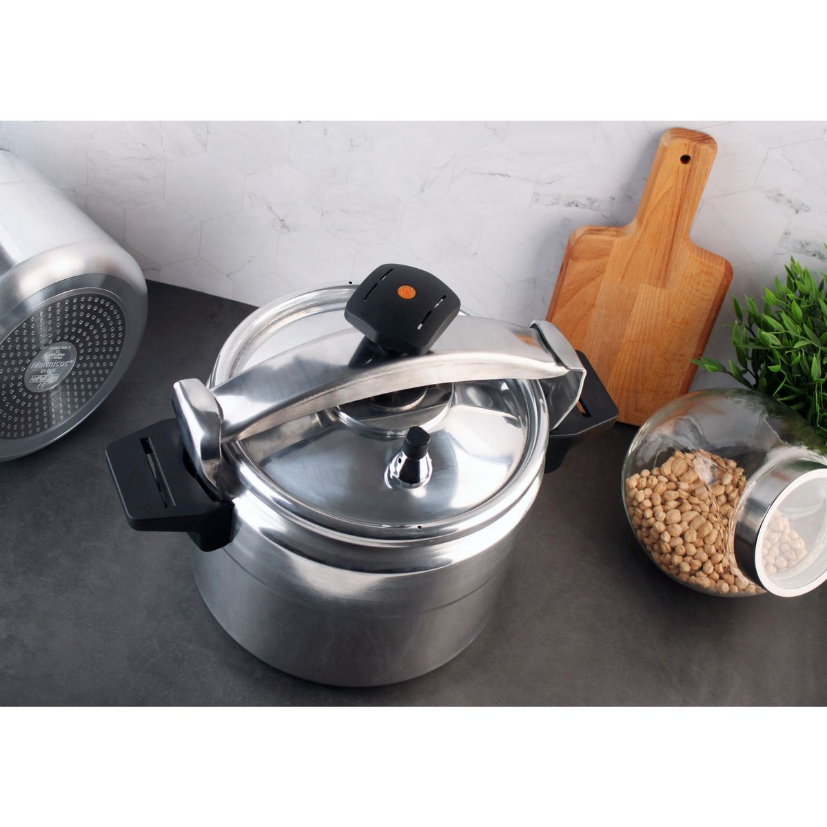 MARMICOC - Olla a presión 6 Litros Aluminio Alumax Plus