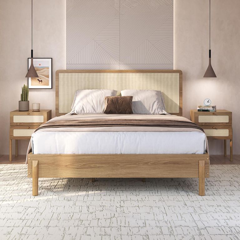Cama Oslo 2 plazas Beige
