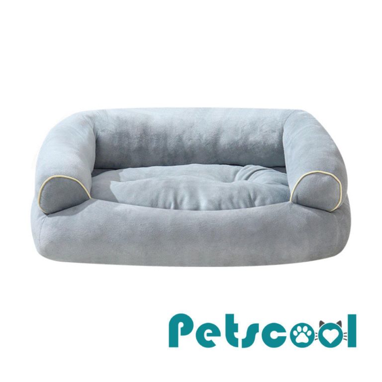 Cama softy para Perro 22x70x55 cm Gris claro