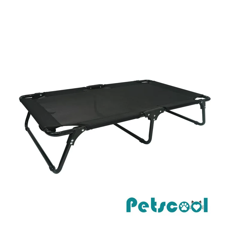 Cama elevada para Perro 16x72x58 cm Negro