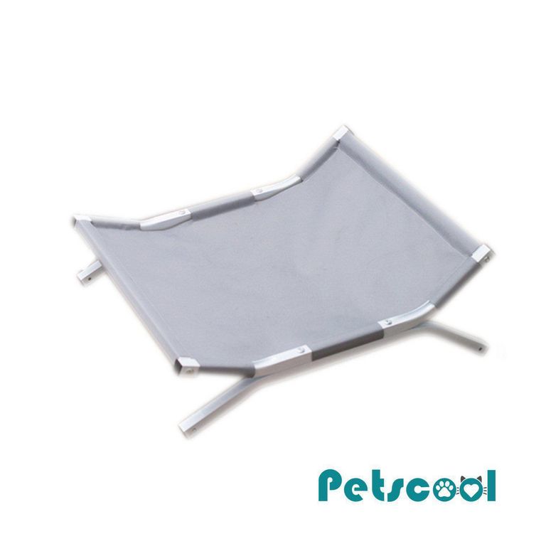 Cama elevada para Perro 15x58x50 cm Gris