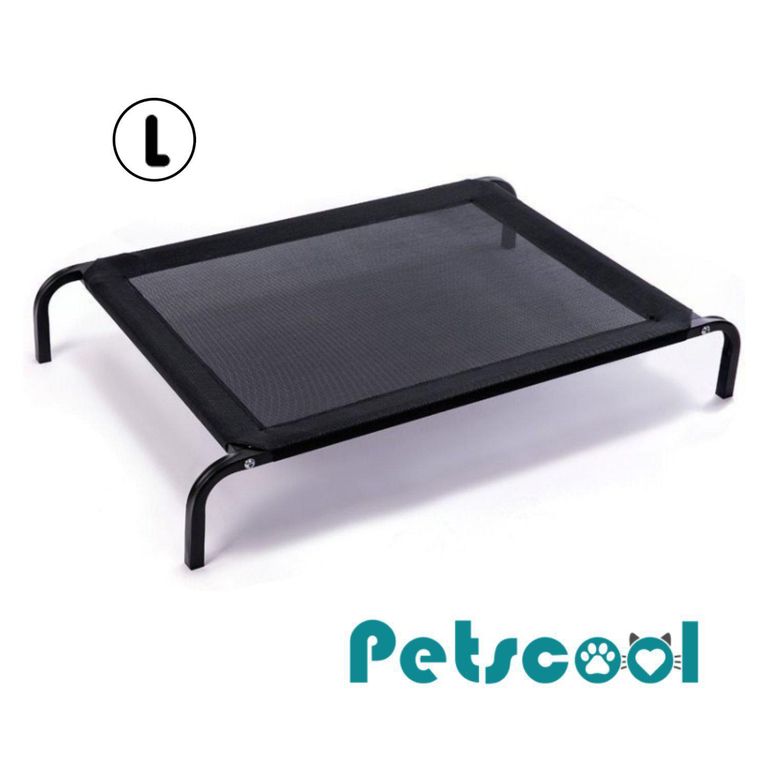 Cama elevada para Perro 20x69x102 cm Negro