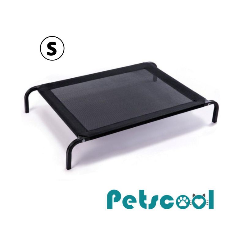 Cama elevada para Perro 20x55x68 cm Negro