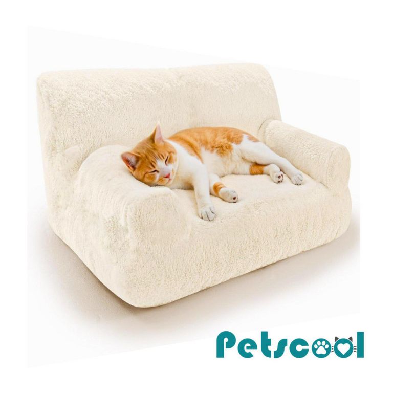 Cama antiestres para Perro 34x53x42 cm Beige