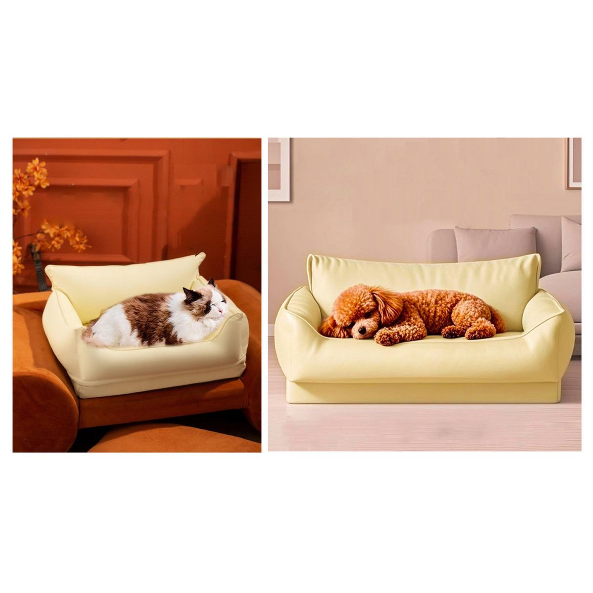 GENERICO - Cama mascota para Perro 30x55x45 cm Beige