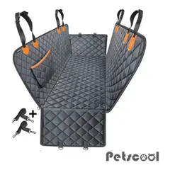 GENERICO - Funda Negra Cubre Asiento Auto Mascota