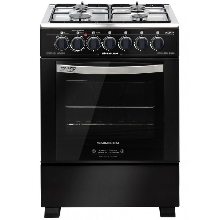 SINDELEN Cocina a Gas 4 Platos Negro CH-600NG
