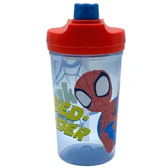 DISNEY - Botella Doble Spiderman Plástico 500 ml Azul