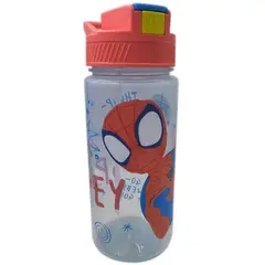 DISNEY - Botella Switch Spiderman Plástico 500 ml Azul/Rojo