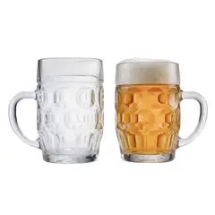 KW - Set 2 Mug Cerveza Vidrio 540 ml Transparente