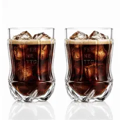 KW - Set 2 Vasos Fernetto de Vidrio 650 ml Transparente
