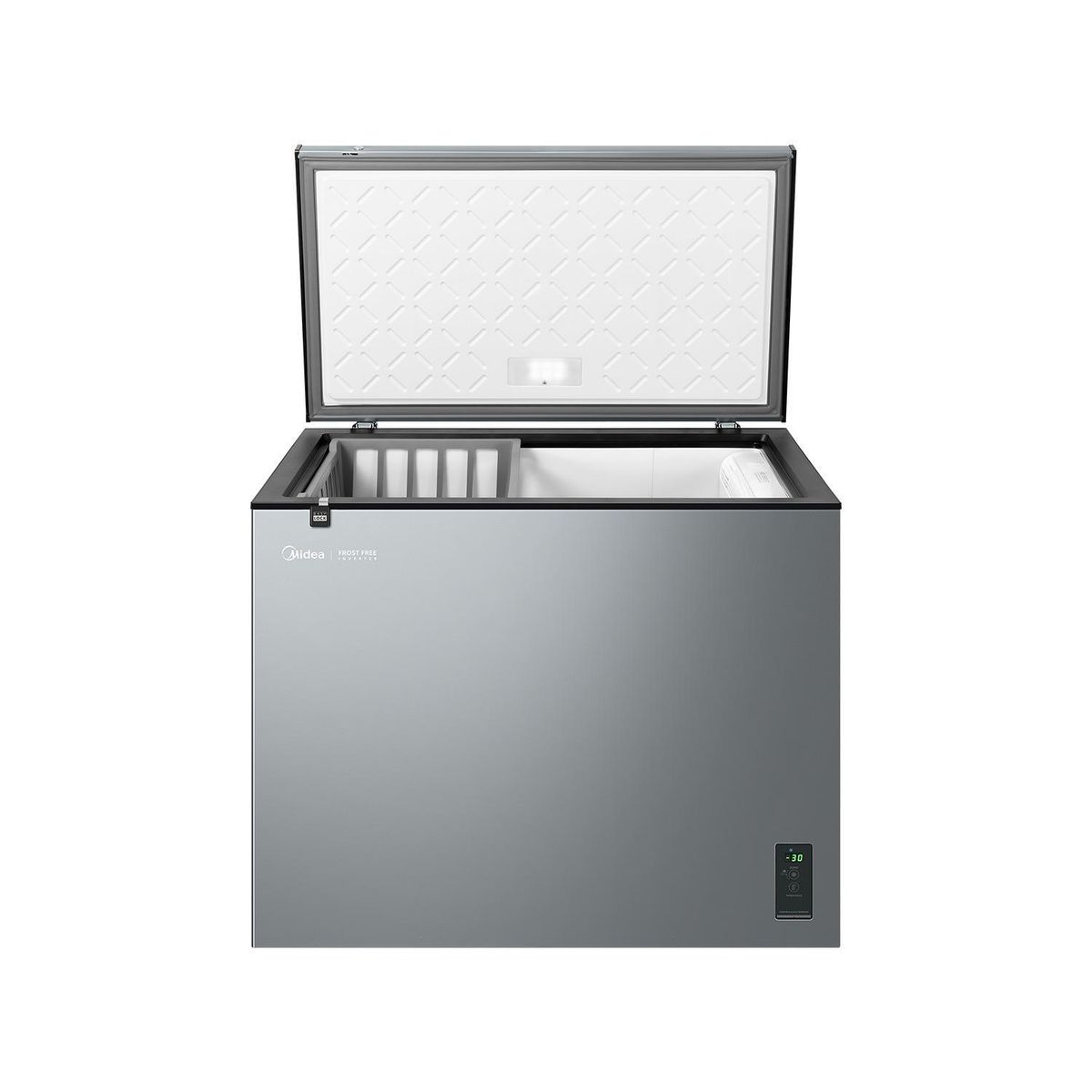 Freezer Horizontal 233 Litros Inox MDRC321FEE50, marca MIDEA - Foto 2
