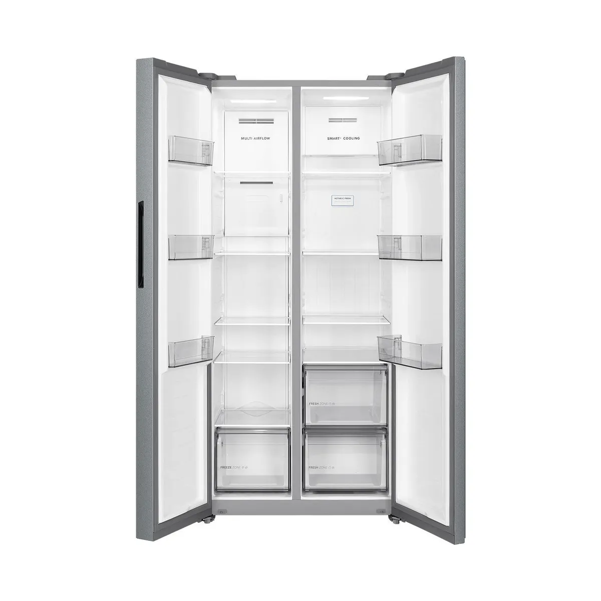 MIDEA - Refrigerador Side by Side No Frost 461 Litros Inox MDRS629FGE50