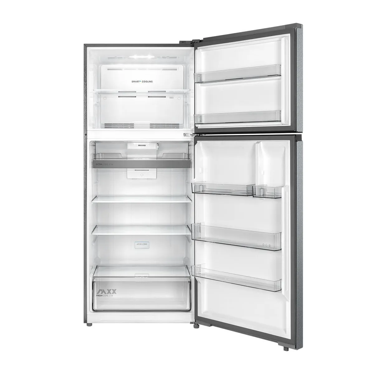 MIDEA - Refrigerador Top Freezer No Frost 454 Litros Inox MDRT611EVE50