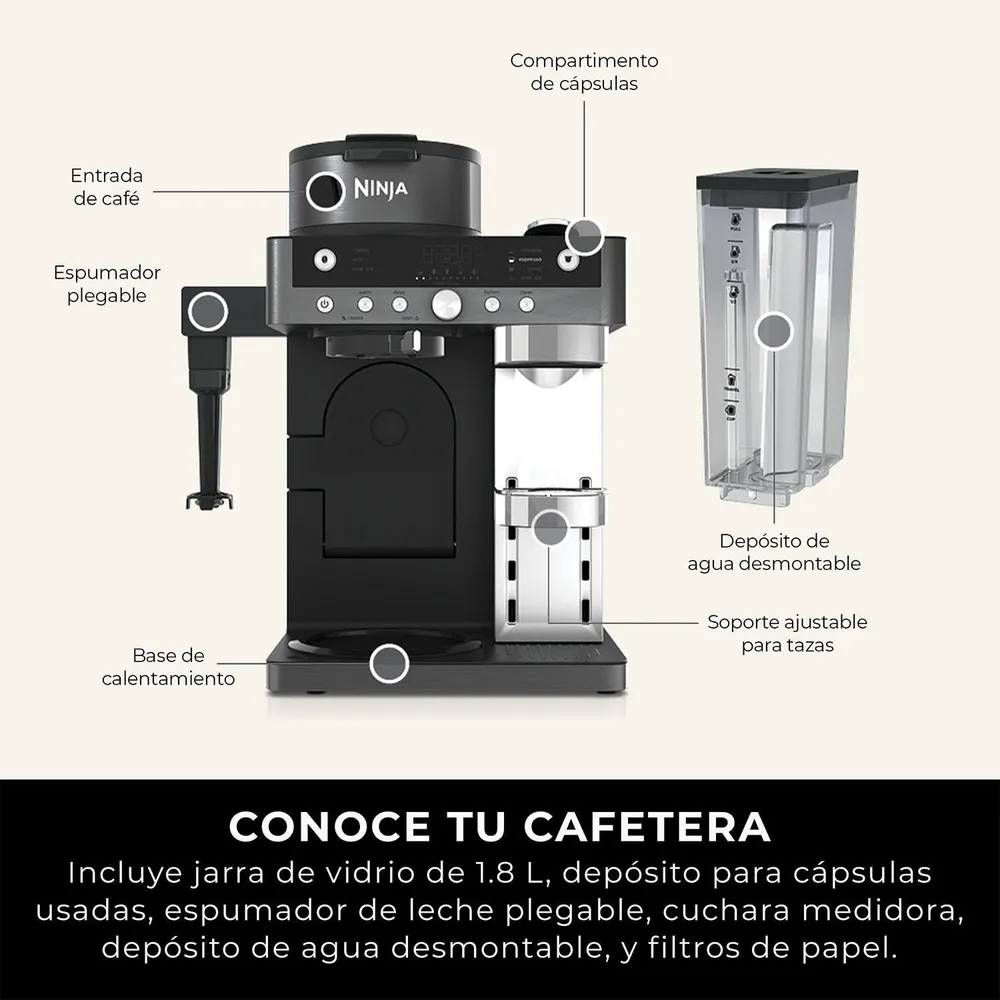 Ninja Prestige DualBrew CFN802EU Negro, foto 7