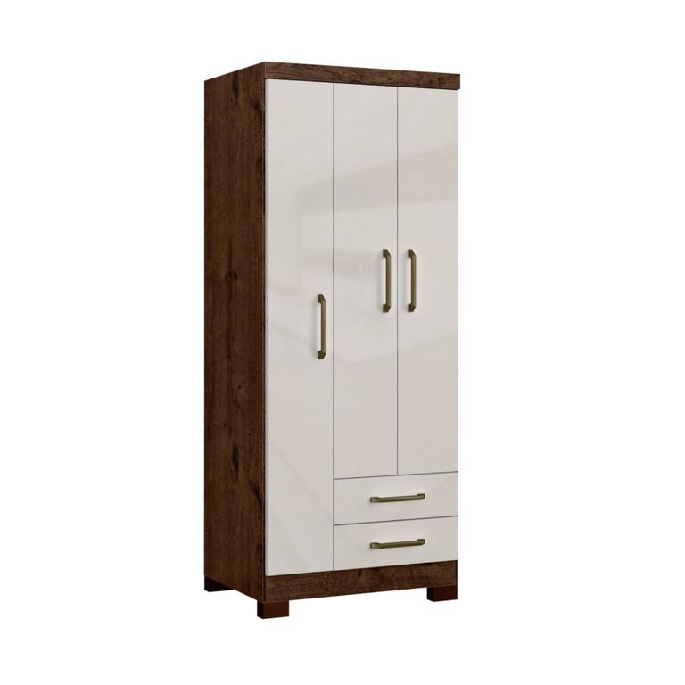 Clóset 3 Puerta(s) 2 Cajón(es) 5 Repisa(s) 83.2x187.4x47.3 cm Canela/Arena