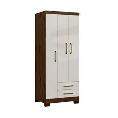 BE DESIGN - Clóset 3 Puerta(s) 2 Cajón(es) 5 Repisa(s) 83.2x187.4x47.3 cm Canela/Arena