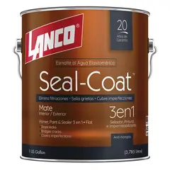 LANCO - Esmalte al agua impermeabilizante seal coat base deep mate 1 gl