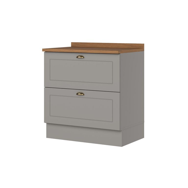 Mueble de cocina Base Americana 2C Gris