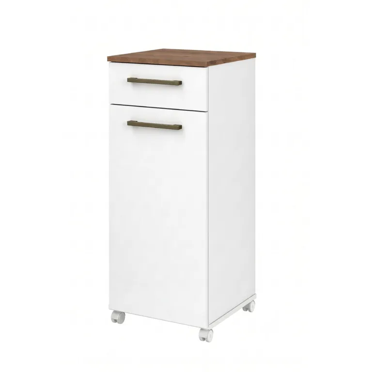 Mueble de Cocina Multiuso Auxiliar Ruedas Blanco 86.5x36x36.3 cm MDP