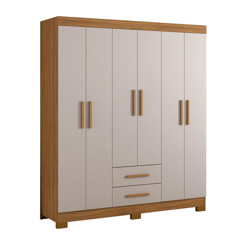 Clóset 6 Puerta(s) 2 Cajón(es) 4 Repisa(s) 160.9x187x44 cm Blanco