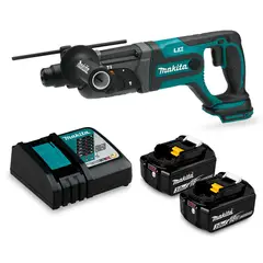 MAKITA - Rotomartillo Sds-Plus 20Mm 1Bateria 18V X3,0Ah + Cargador Rapido