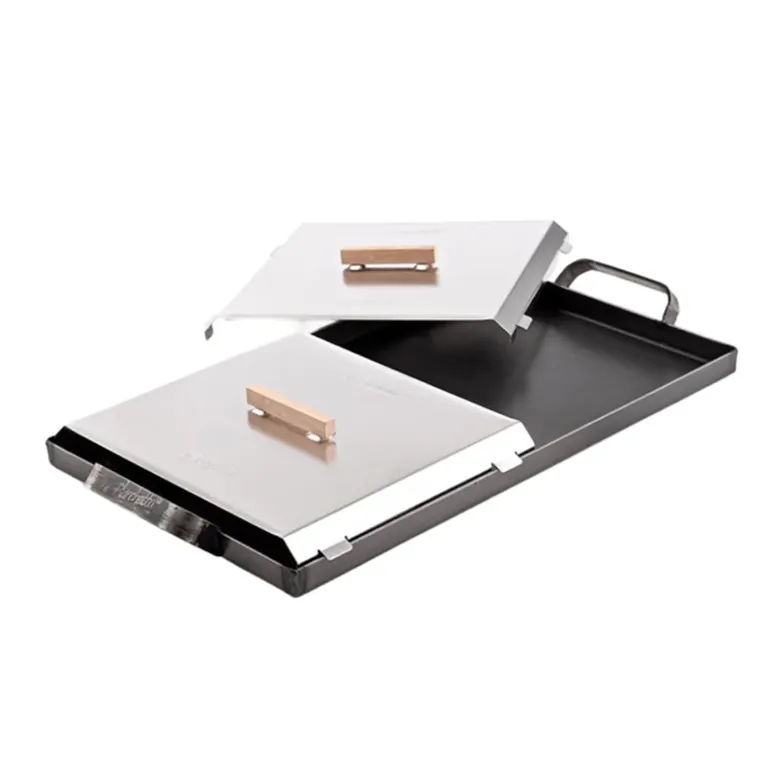 Plancha con Tapa 48x27,3x,3 cm Hierro Negro