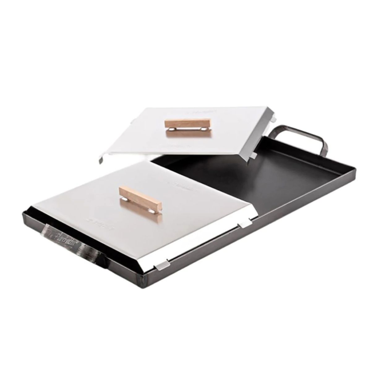 LA PLANCHETTA - Plancha con Tapa 48x27,3x,3 cm Hierro Negro